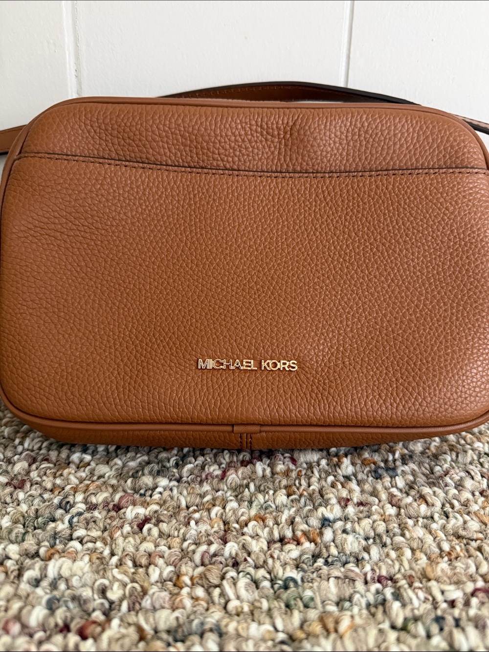 Michael Kors Jet Set Travel Large Leather Crossbody Bag | Luggage | NWOT